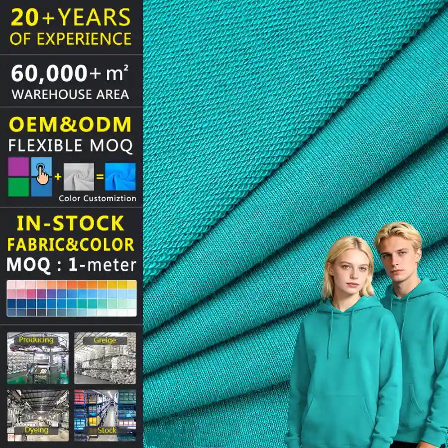 Bio-polishing Siro Spun Cotton French Terry