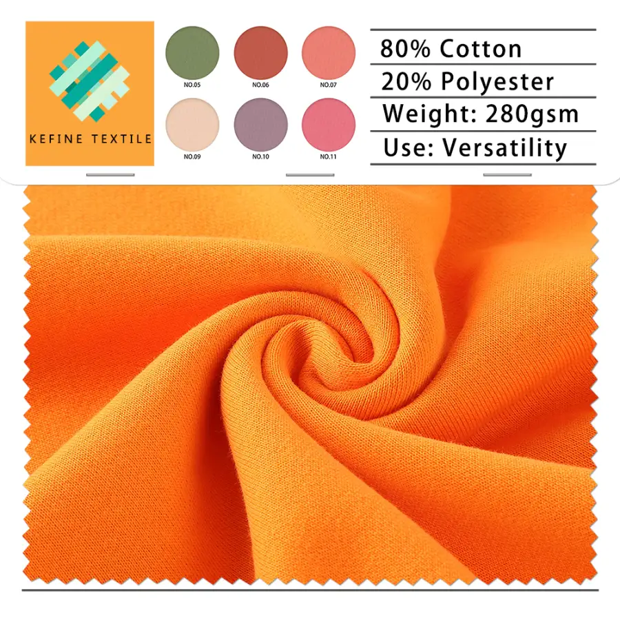 Bio-polishing Combed Cotton French Terry