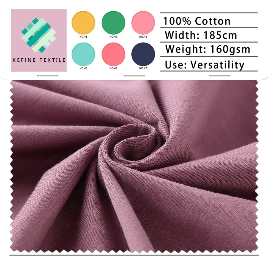 Soft-touch Bio-Polished Cotton Plain Knit