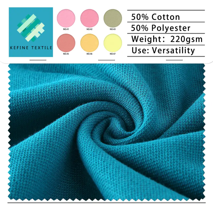 Pearl Touch Cotton-Polyester Rib