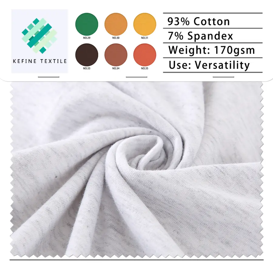 Hydrophilic “Ice-Silk” (93/7 Cotton-Spandex) Fabric