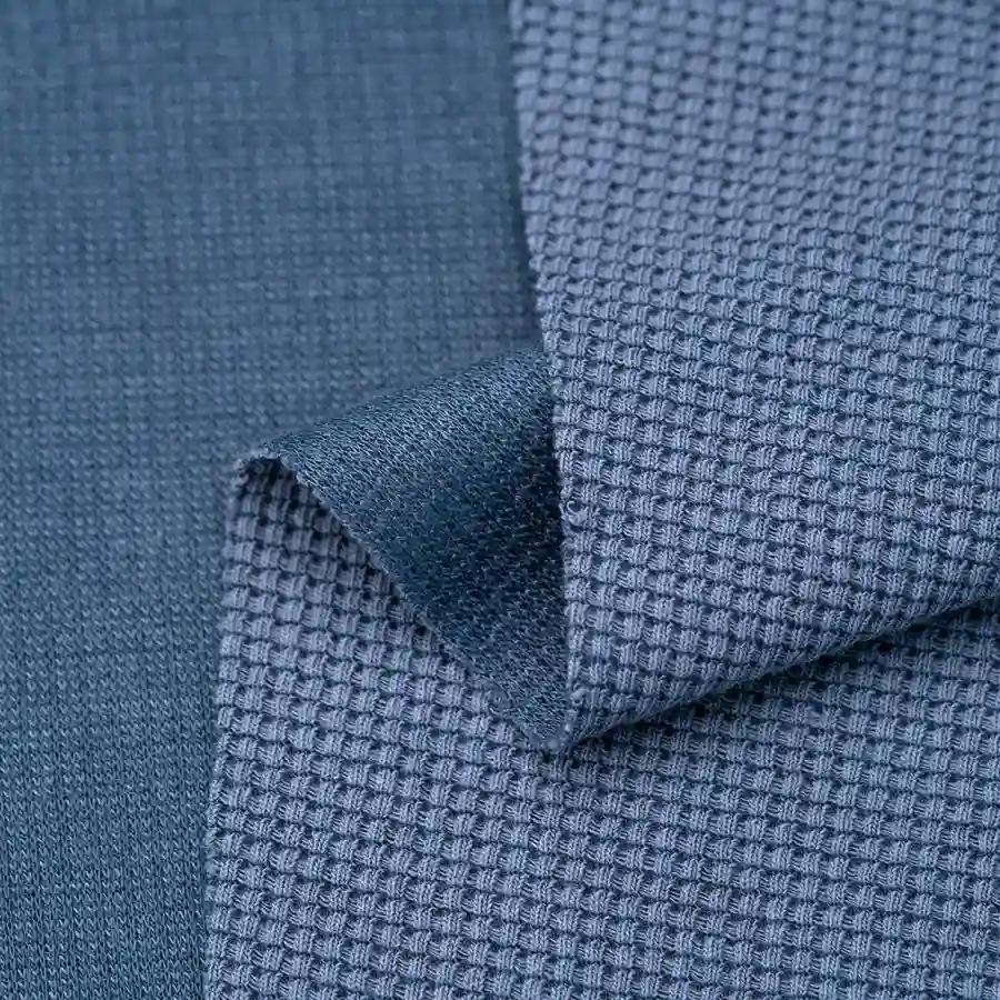 ผ้าถักลายวาฟเฟิล CVC