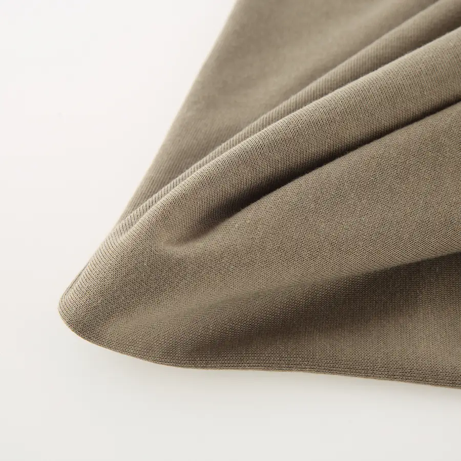 Lightweight Brushed Cotton Blend Fleece