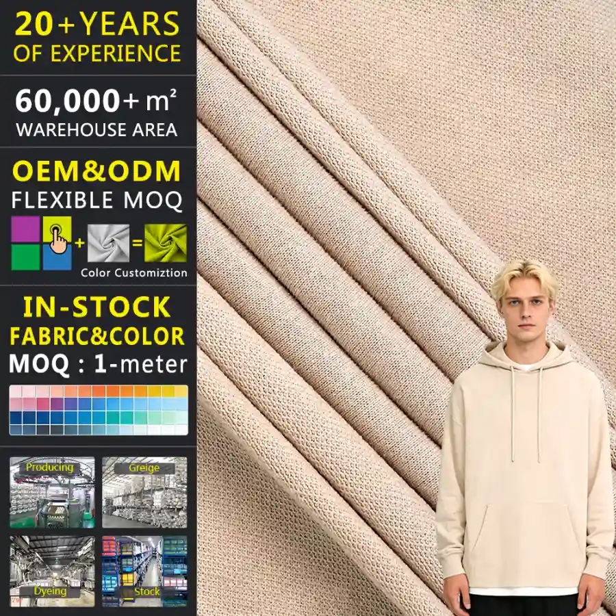 Hua Cotton Lightweight Brushed Fleece (Ideal for Standalone or Bonding Use)