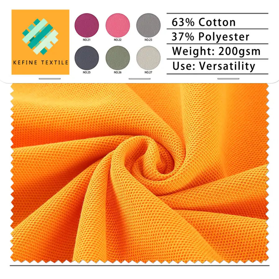 Pique touch 2-Ply 63/37 Cotton Blend