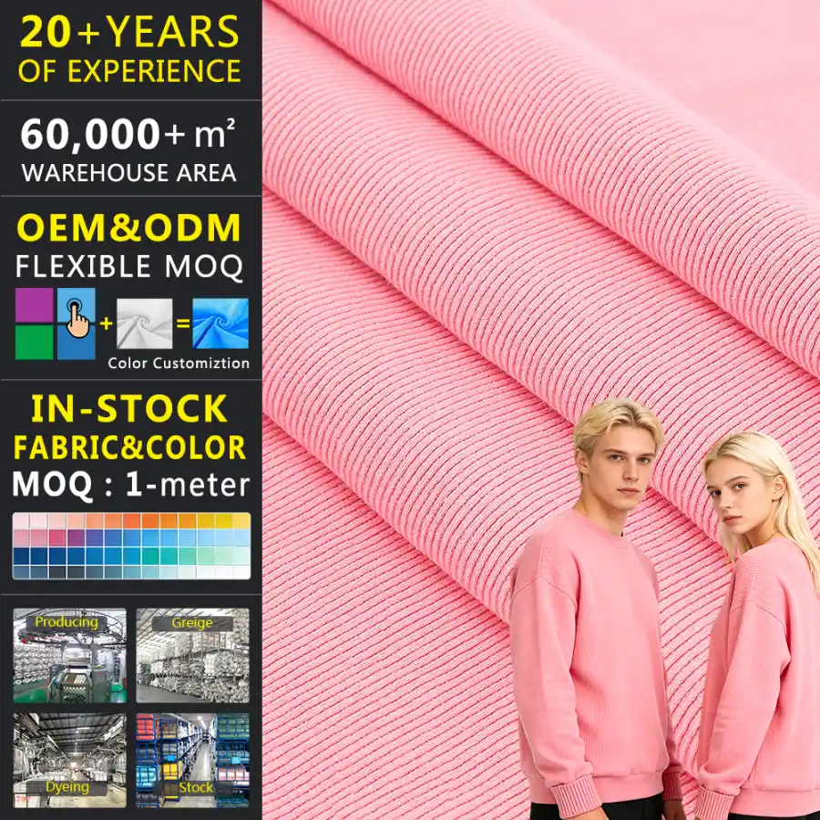 ผ้าริบบ 2x2 21S Cotton